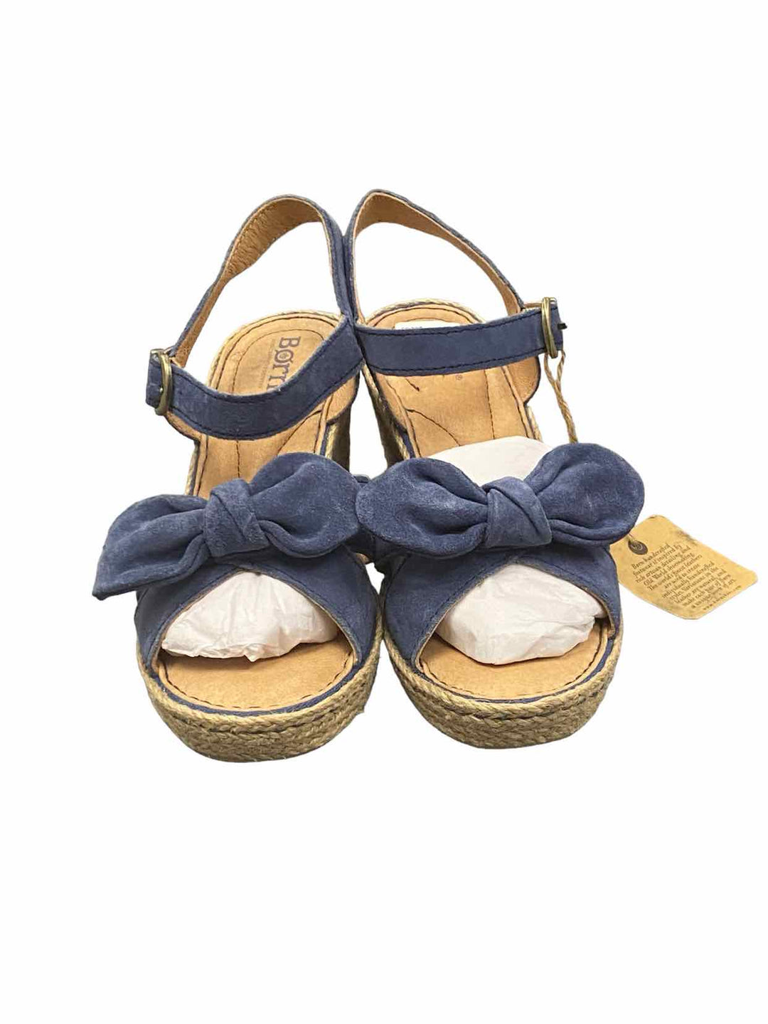 Born Shoe Size 7 Blue Leather NWT Sandals