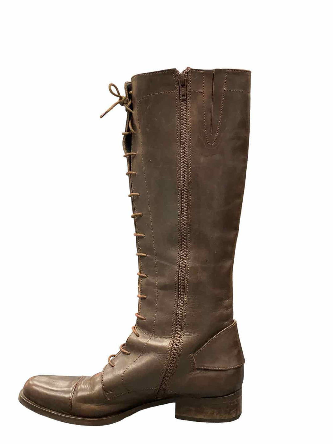 Espirit Shoe Size 7.5 Brown Leather Boots(knee)