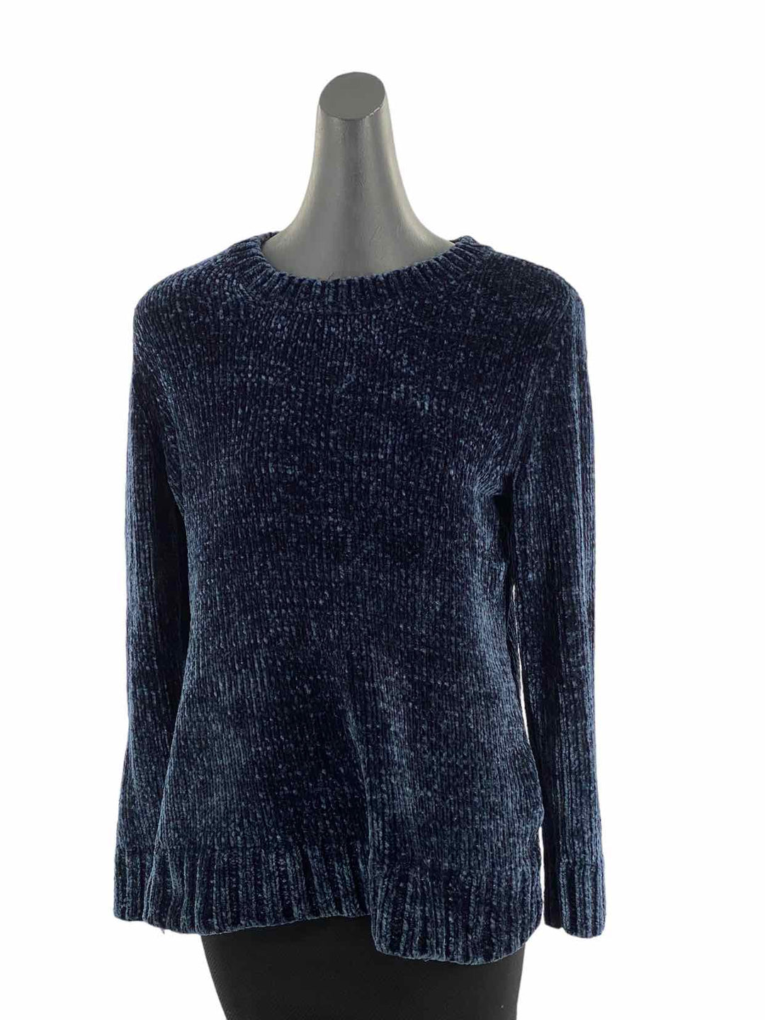 Orvis Ladies' Chenille Sweater (Blue, S) at  Women's Clothing store