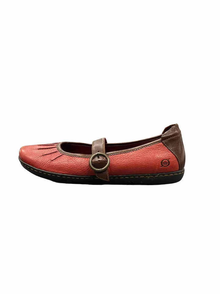 Born Shoe Size 8.5 Red Flats