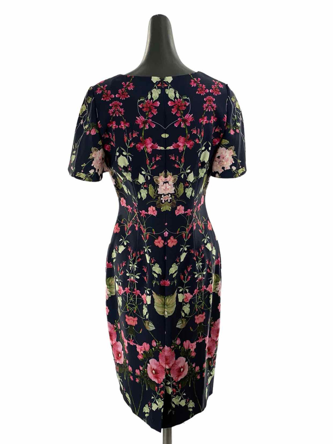 Adriana Papell Size 8 Blue Floral Dress
