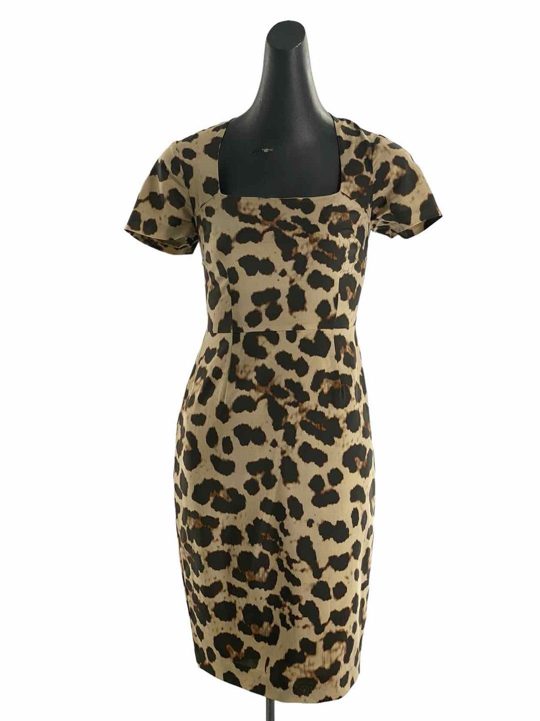Banana Republic Size 00P Brown Leopard Print Dress