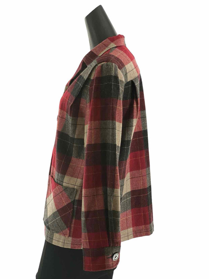 Pendleton Size M Red Plaid Long Sleeve Shirts