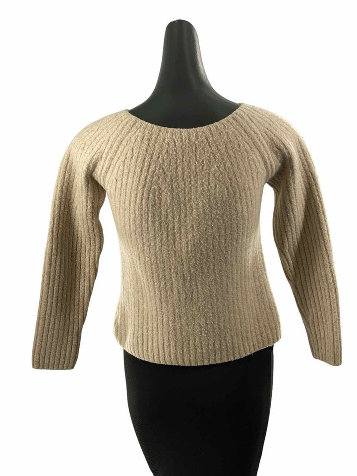 Adrienne Vittadini Size M light beige 100% cashmere Sweater