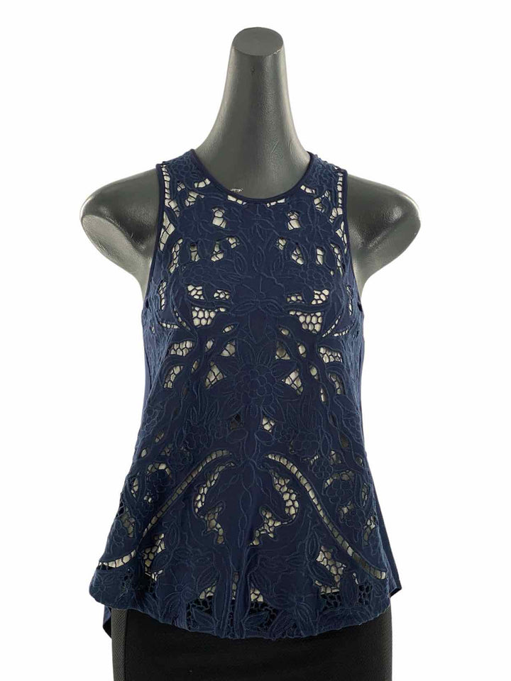 Akemi + Kin Size XSP Blue Lace Tank Top