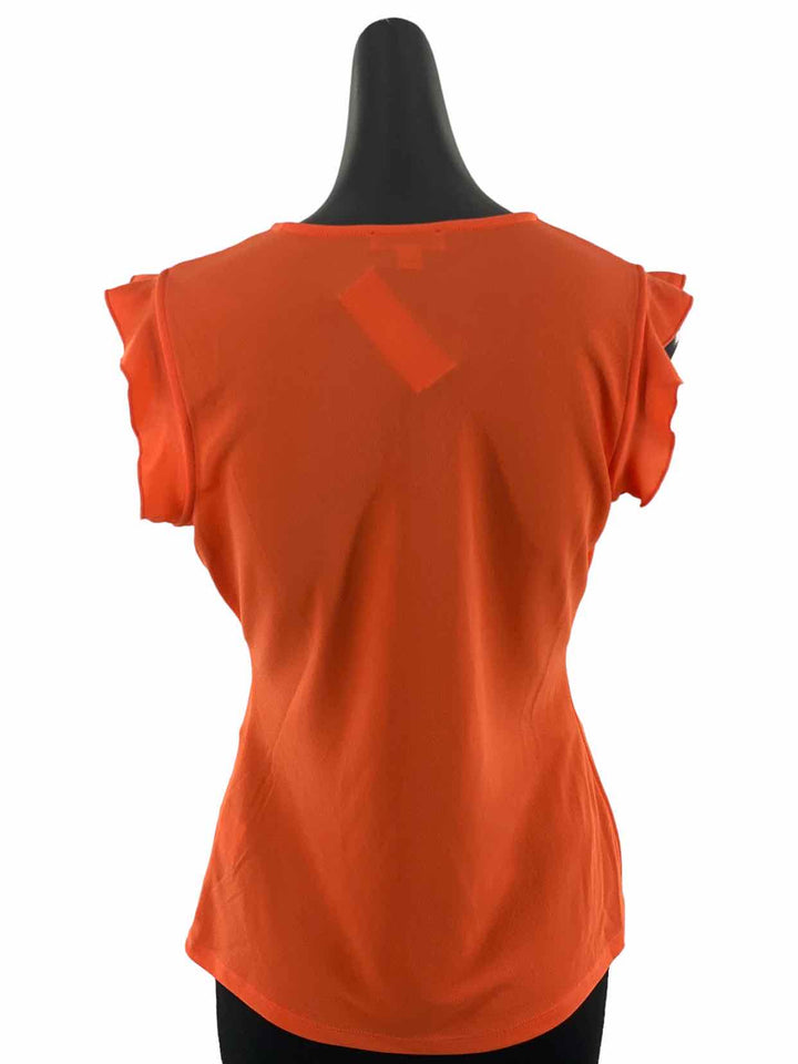 Calvin Klein Size S Orange Short Sleeve Shirts